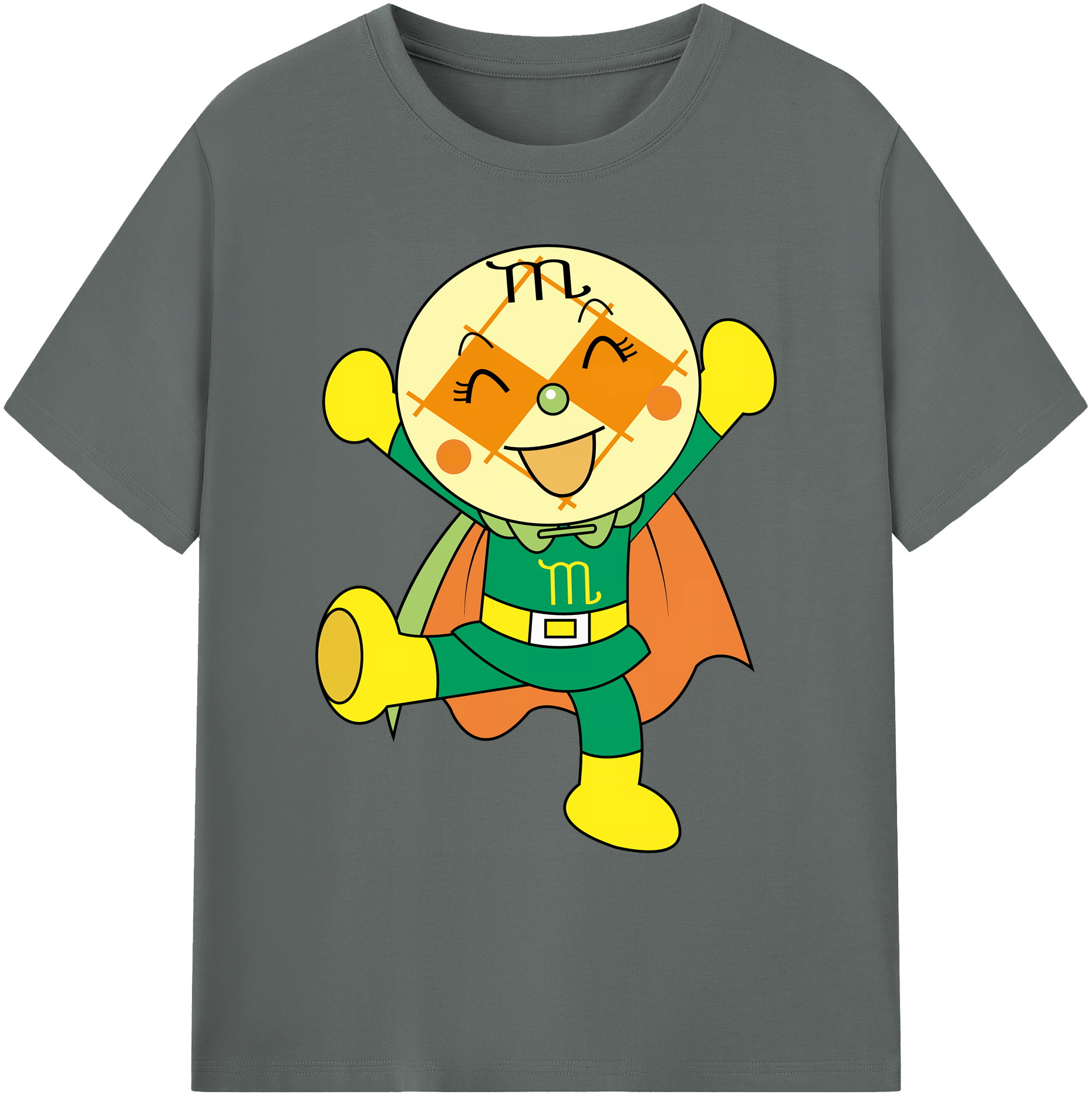 （画像用） アンパンマン Anpanman 綿100％ メンズ半袖Tシャツ｜肌触りやわらか＆通気性